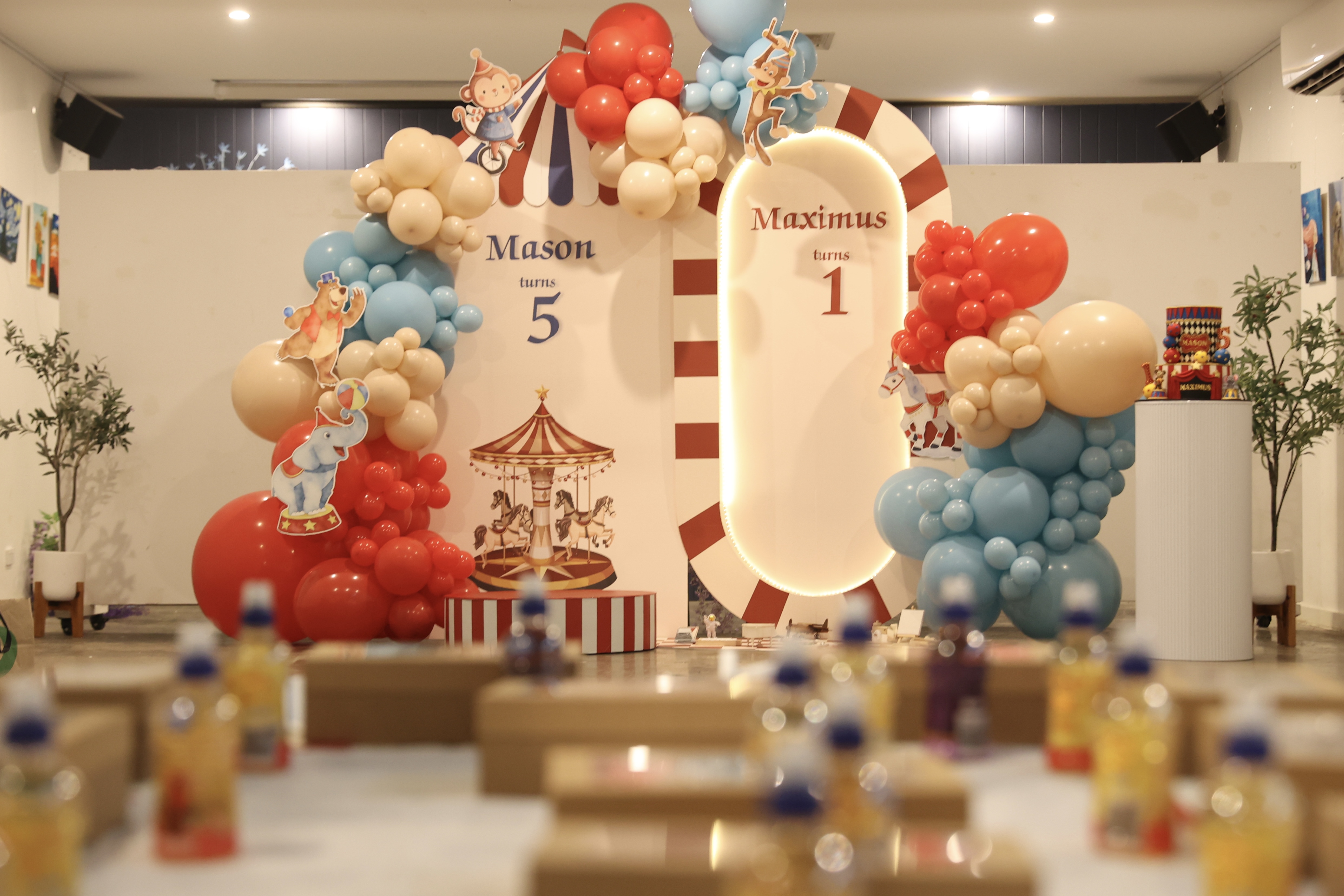 FAB EVENTS circus birthday styling