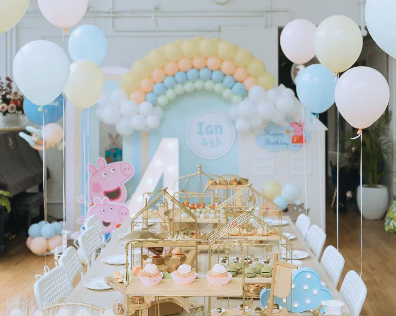 FAB EVENTS pastel rainbow birthday styling