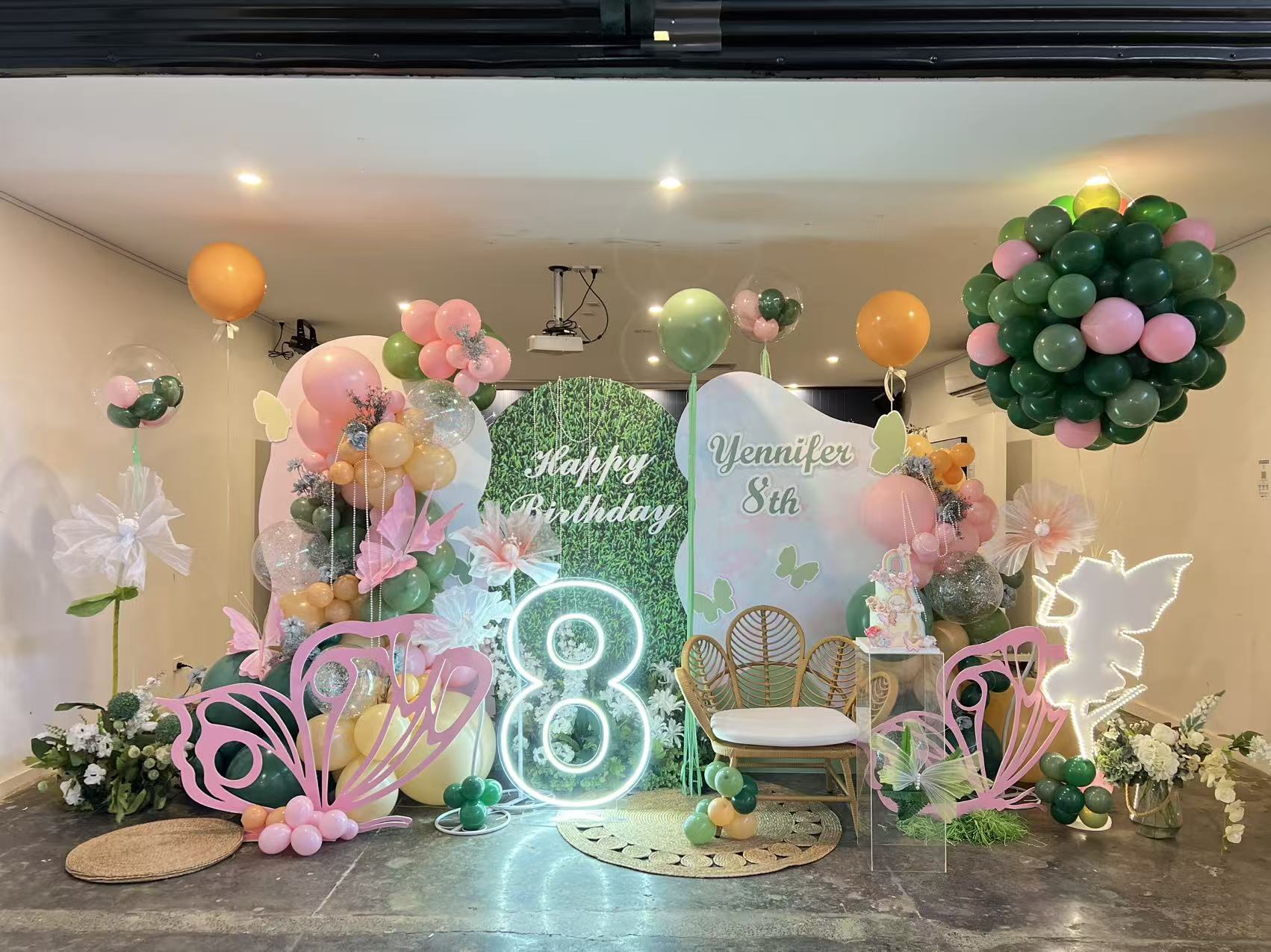 FAB EVENTS butterfly-themed eighth birthday styling